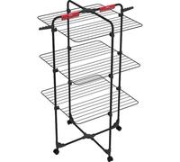 Vileda Séchoir à linge Mixer 3 Ultimate 30 m pliable sur roulettes noir 174077