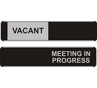 Seco Vacant/Meeting In Progress Lot de 5 panneaux coulissants en aluminium/PVC 255 x 52 mm