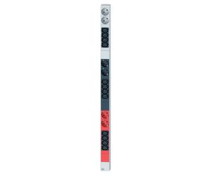 Secomp BACHMANN - Unité de distribution d'alimentation (montage en rack) - 3 phases - prises de sortie : 18 - 0U - 3,0m - noir, rouge, aluminium (19.07.2168)