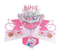 Second Nature Carte d'anniversaire Pop Up avec gteau