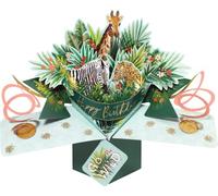 Second Nature Carte de vœux pop-up 3D Motif jungle