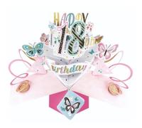 Second Nature Carte de vœux pop-up 3D pour 18e anniversaire femme