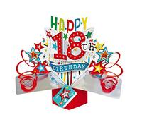 Second Nature Pop Ups Carte d'anniversaire 18 and (18th)
