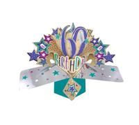 Second Nature Pop Ups Carte d'anniversaire 60 ans