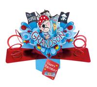 Second Nature Pop Ups " Pirate Grandson" carte d' anniversaire