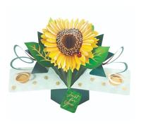 Second Nature POP209 Carte pop-up Motif tournesol