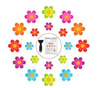 Secopad Autocollants Antidérapants Pour Douche, Fleurs, 20 Pièces | Grands tapis antidérapants originaux, matériau PEVA confortable, adhésif puissant, facile à utiliser, pour baignoires