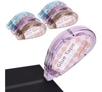 Secopad Colle Roller Double Face 8mm x 8m - Ruban Adhésif Transparent pour Matériel de Scrapbooking, Album Photo et Loisirs Créatifs, 6 Pièces