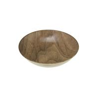 Secret de Gourmet – Assiette creuse Design Bois Mood – Diam. 20 cm – Marron