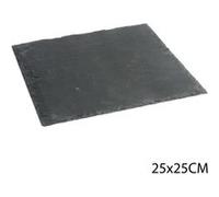 Secret de Gourmet - Assiette en ardoise - 25 x 25 cm. Gris G