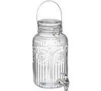 Secret de Gourmet - Distributeur de boisson Mona - Verre 3,8 L transparent avec anse