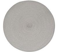 Secret de Gourmet - Lot 6x Set de table Tressé Rond - Diam. 38 cm - Gris clair Gris clair G
