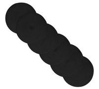 Secret de Gourmet - Lot 6x Set de table Tressé Rond - Diam. 38 cm - Noir - Oscar Noir G