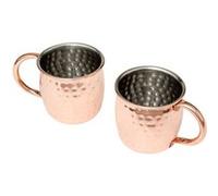 Lot de 2 Chopes ""Moscow Mule"" 47 ronze