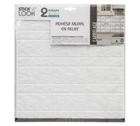 Secret de Gourmet Lot de 2 stickers de carrelage mural blancs