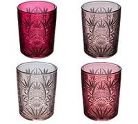 Secret de Gourmet - Lot de 4 Gobelets Bas Design "Ayla" 35cl Rose Rose