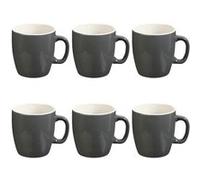 Secret de Gourmet - Lot de 6 Mugs Colors 18 ris Gris G