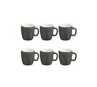 Secret de Gourmet - Lot de 6 Mugs Colors 18cl Gris