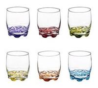 Lot de 6 Verres à Eau ""Tino"" 31cl Multicolore