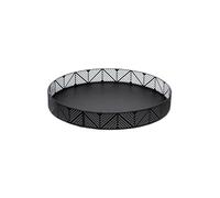 Secret de Gourmet - Plateau de Service en Métal Frise 30cm Noir