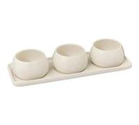 Secret de Gourmet - Service Apéritif 4 Pièces "Nora" 9cm Blanc Blanc G