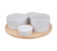 Secret de gourmet - Set Aperitif Bambou White 5P