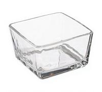 Secret de Gourmet Set de 3 bols à snacks en verre avec plateau en bambou