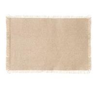 SECRET DE GOURMET Tapis à Assiette en Coton MAHA, 45 x 30 cm, Couleur:Beige