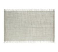 Secret de Gourmet - Set de Table en Jute "Frange" 30x45cm Gris Gris G