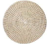 Set de Table Déco en Osier Vannerie 35cm Blanc