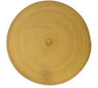 Secret de Gourmet - Set de table Tressé Rond - Diam. 38 cm - Moutarde - Oscar Jaune G