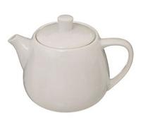Secret de Gourmet - Théière en Céramique "Nora" 1L Blanc Blanc