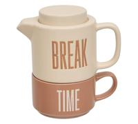 Secret de Gourmet - Théière Solitaire en Grès "Break Time" 45 eige