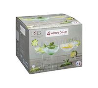 Secret Of Gourmet Lot de 4 verres à gin ballon 70 n cristal transparent - Ø11,5 x 19,5 cm