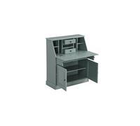 Secrétaire en pin et MDF - Coloris : Vert amande - CLEORE