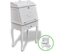 vidaXL Secrétaire français en Bois Blanc Meuble secrétaire Meubles Bureau