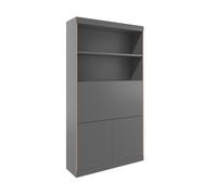 Secrétaire mélaminé Flai Home-Office 118x36x216,8cm WxHxD 118x216.8x36cm