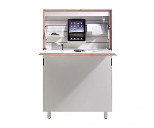 Secrétaire murale avec bord de bouleaux Flatmate WxHxD 71.7x114x12.2cm