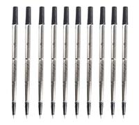 Secretary Black Parker Quink Lot de 10 recharges pour stylo roller compatible, pointe fine (0,5 mm)