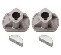 SECURA 2x Support de lame + 2x Clavette compatible avec Alpina BT 72 Tracteur de pelouse