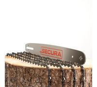 SECURA 4 chaînes de scie + 1 guide 38cm .325' 1,5mm 64 maillons compatible avec Husqvarna
