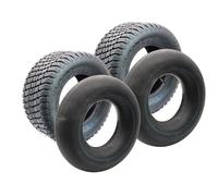 SECURA Kit 2x Pneu + Chambre à air 16x6.50-8 pour Tondeuse Autoportée Valve TR87