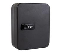 Secure Key Sto Box Coffre à clés protégé par mot de passe pour plusieurs clés pour la maison, le bureau et Worhop, idéal pour les clés de voiture de rechange, design noir (L-Black-Code)