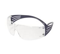 Lunettes de protection 3M SecureFit 200, monture bleue, traitement antibuée Scotchgard (K/N), écran incolore, SF201SGAF-BLU-EU x20 morceau