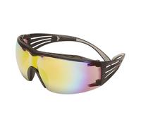 Lunettes de protection 3M SecureFit 400X, monture noire/noire, traitement anti-rayures, écran orange réfléchissant, SF416XAS-BLK-EU x20 morceau