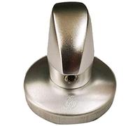 Securemme Kit limiteur pour portes blindées finition aluminium anodisé argent F1 KIT 5030 ROMAKF1 avec bouton en demi-lune complet de rosace de 46 mm et accessoires pour une bonne fixation.