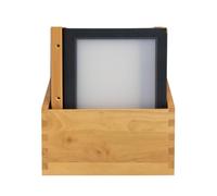 Pochettes de menu Securit avec boîte en bois, noires, A4 (20 pièces)