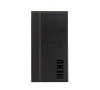 SECURIT - Carte Gamme Tendance - A4 - Couleur Noir | pour Restaurants, Cafés, Bars - 1 Insert Double (4 Pages) Inclus