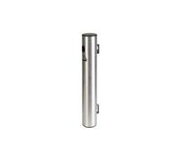 securit cendrier extérieur mural, acier inoxydable, argent noir