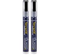 SECURIT - Feutre craie 2-6 mm waterproof Noir (Lot de 2)
